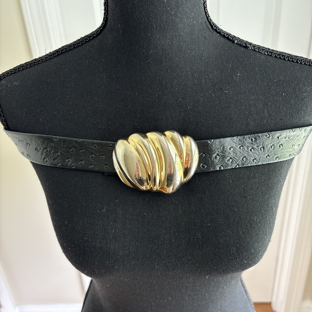 GAY BOYER BELT BUCKLE - WAVY DESIGN - GOLD/SILVER TWO TONE